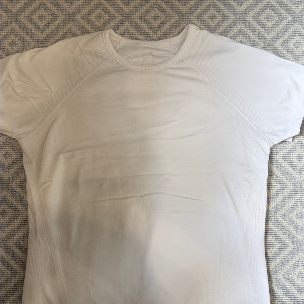 Athleta White Short Sleeve Performance Tee